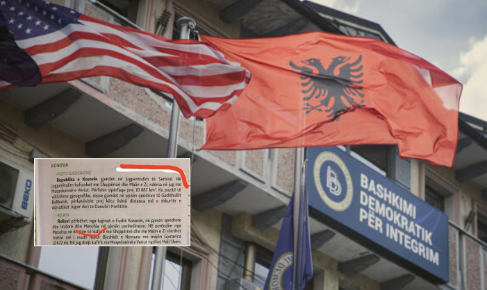 BDI kërkon tërheqjen e librit të Gjeografisë në RMV: Kosova nuk është `Metohi`