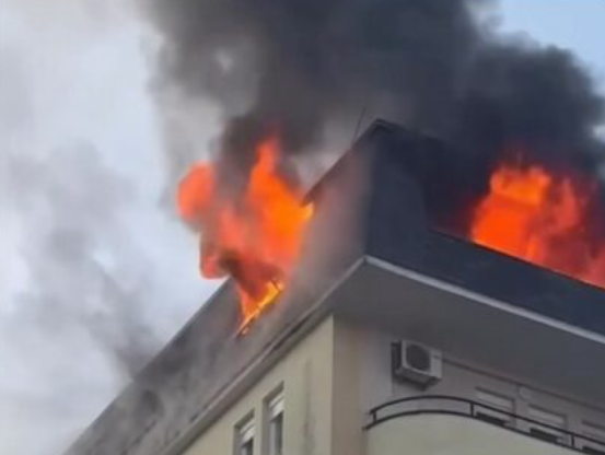 Zjarri kaplon një ndërtesë në Prishtinë, një person pranon tretman mjekësor