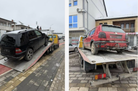 353 automjete të paregjistruara të identifikuara në Prishtinë për dy javë