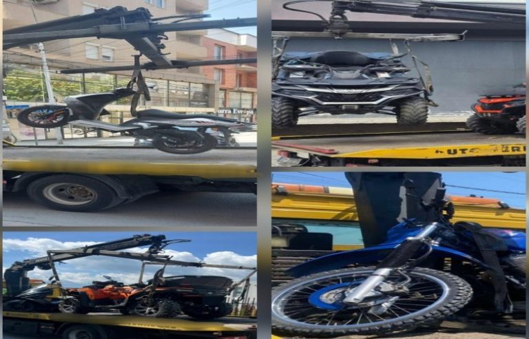 Policia në Pejë sekuestron 20 motoçikleta, shqipton 55 gjoba