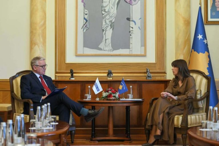 Albulena Haxhiu pret Shefin e OSBE-së në Kosovë, diskutohet thellimi i bashkëpunimit