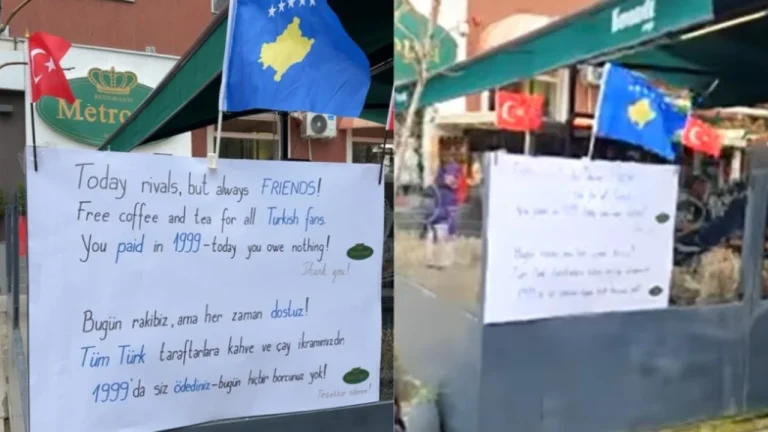 “Sot rivalë, por gjithmonë miq”, Kosova përballë Turqisë, në Prishtinë ofrohen kafe dhe çaj falas për fansat turq