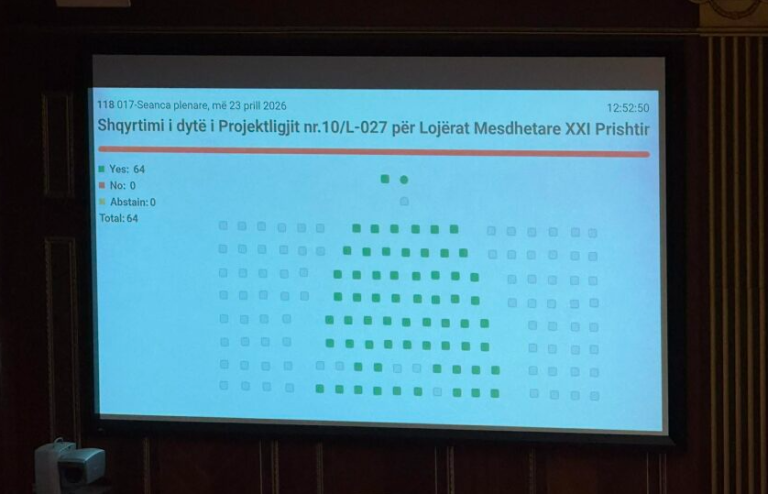 Kuvendi miraton projektligjin për Lojërat Mesdhetare XXI Prishtina 2030
