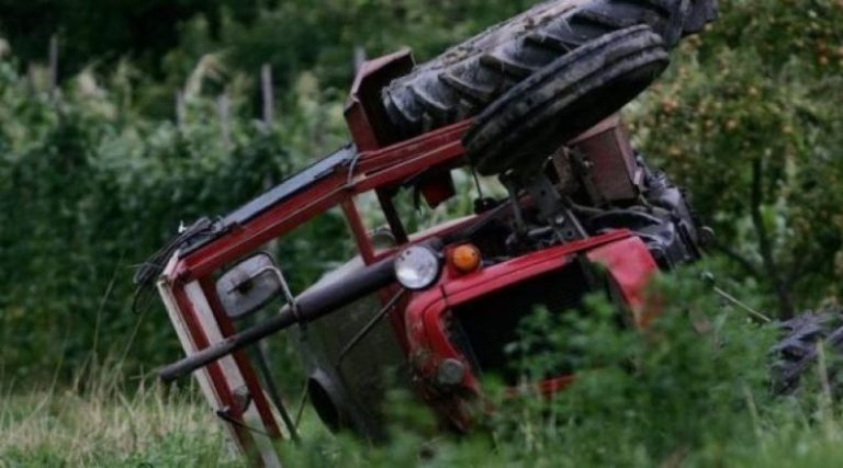Rrokulliset me traktor, humb jetën një person në Polanë të Istogut