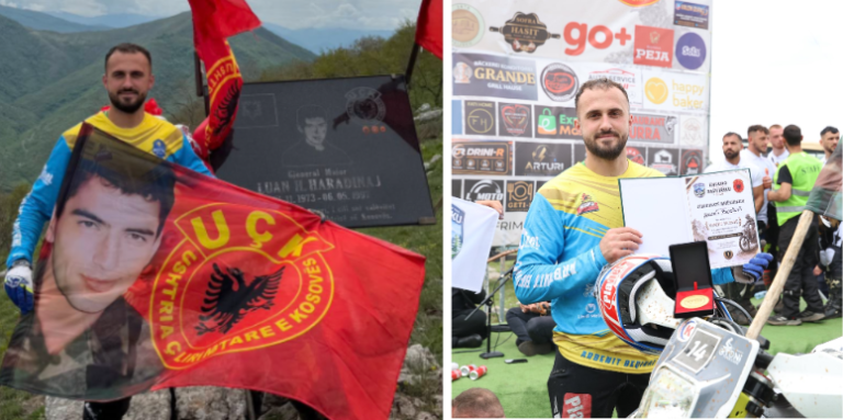 Arbenit Beqiraj merr vendin e parë në garën motocross “Shtegu i Lirisë”, e mbajtur në nderim të dëshmorit Luan Haradinaj