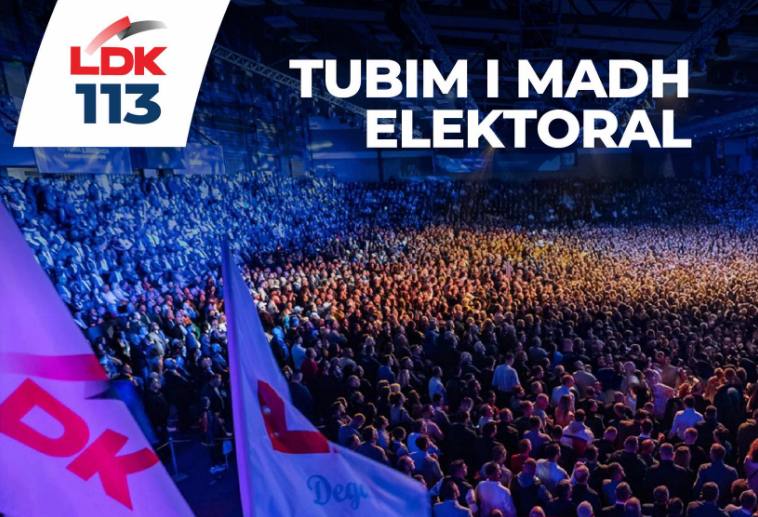 LDK hap fushatën zgjedhore sot në “1 tetori” në Prishtinë, fton qytetarët për t’iu bashkuar tubimit