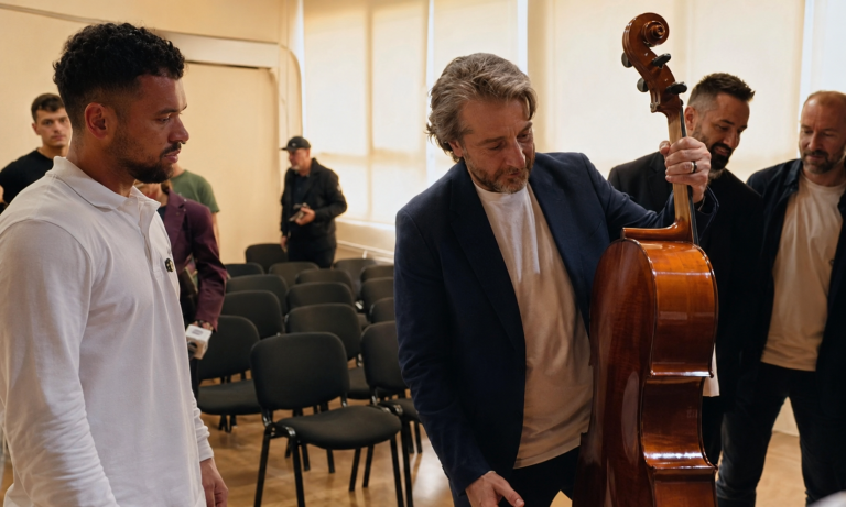 Yll Limani dhuron instrumente muzikore për shkollën “Prenk Jakova” (VIDEO)